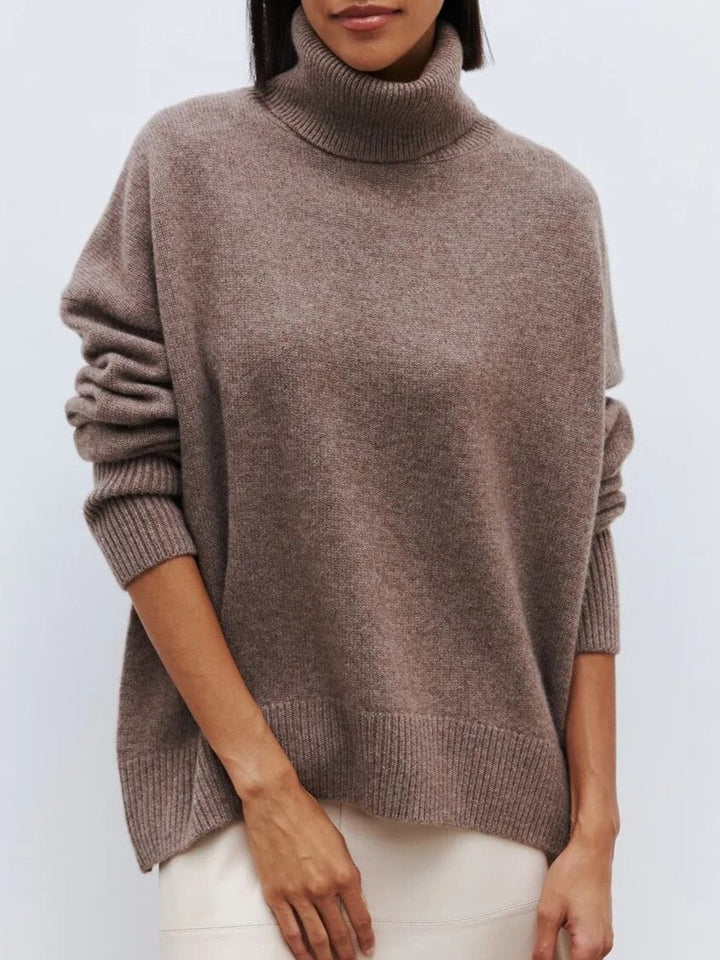 Women's Oversized Turtleneck Jumper