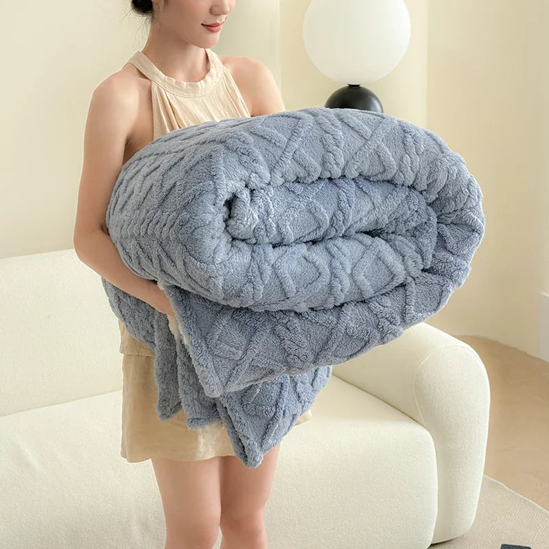 CloudSoft Coral Fleece Blanket
