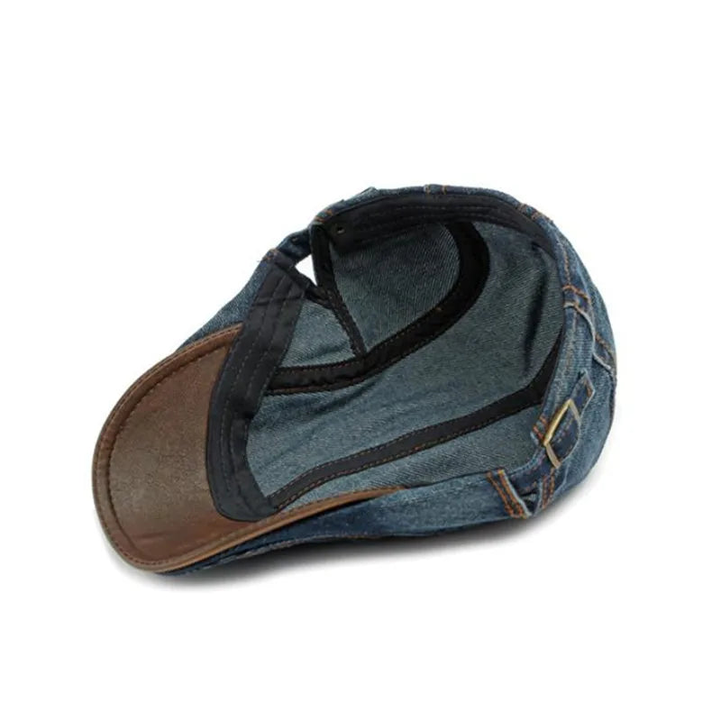 Harrison Denim Flat Cap