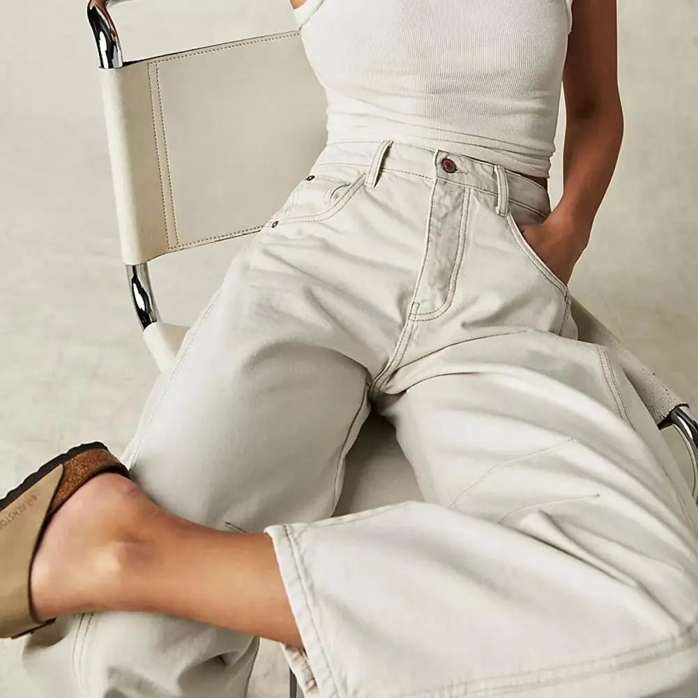 Women’s Low-Rise Barrel Denim Jeans