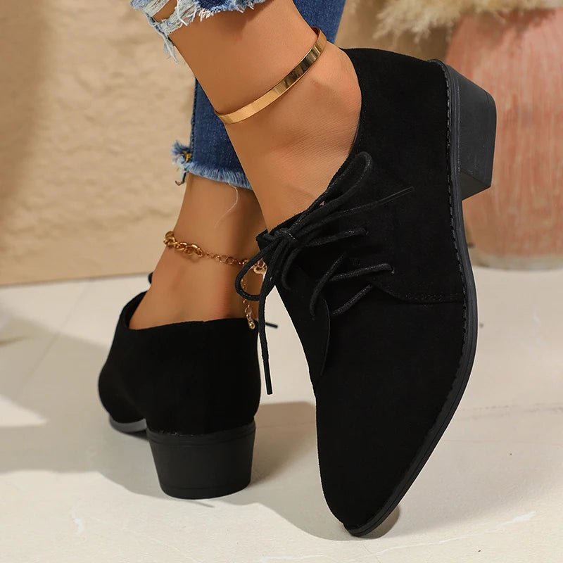 Rhea Double Suede Derby