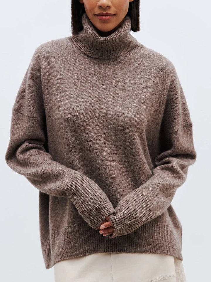 Women's Oversized Turtleneck Jumper