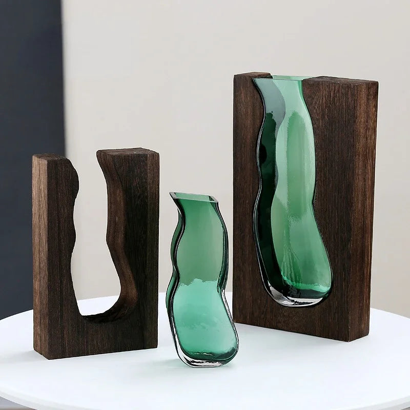 Elmura Wooden Vase