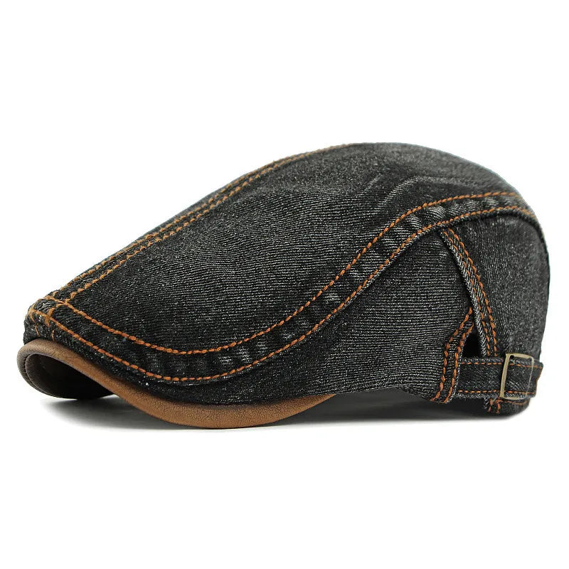 Harrison Denim Flat Cap
