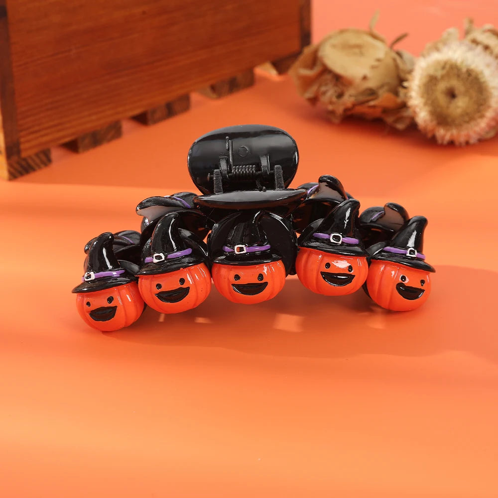 Halloween Pumpkins Hair Clip