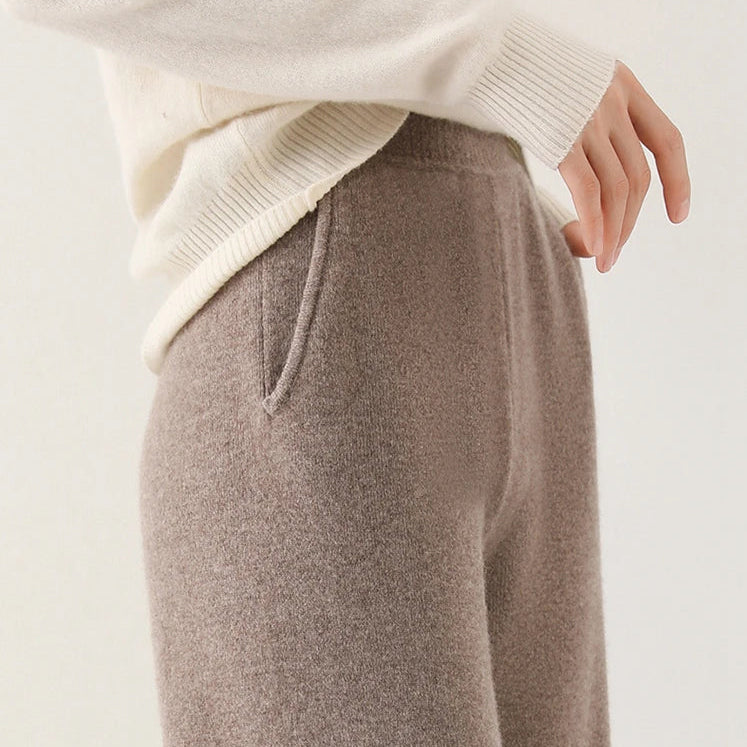 Women's Wide-Leg Merino Knit Pants