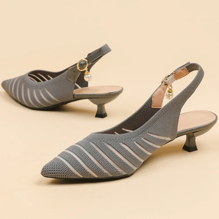 Paulina Pearl Slingback Heels