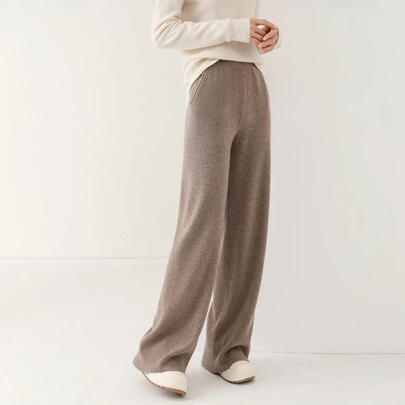 Women's Wide-Leg Merino Knit Pants