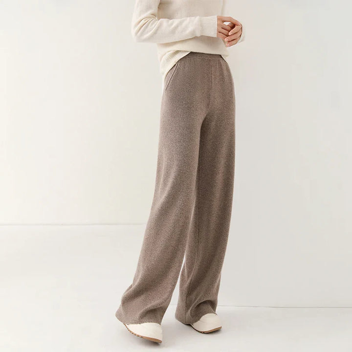 Women's Wide-Leg Merino Knit Pants