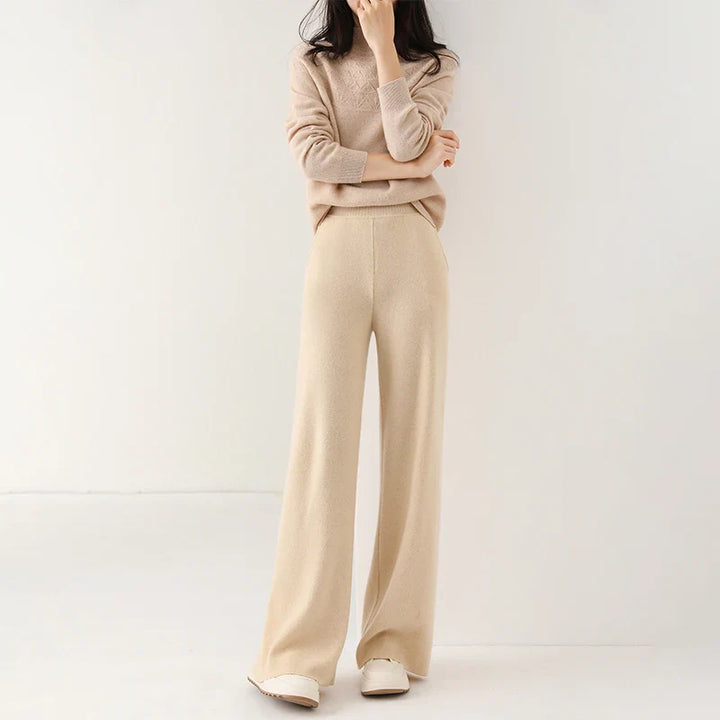Women's Wide-Leg Merino Knit Pants