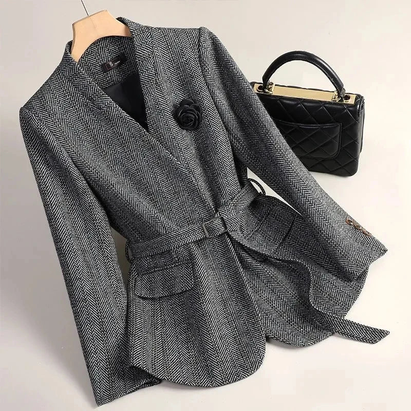 Hana Obi Woolen Jacket