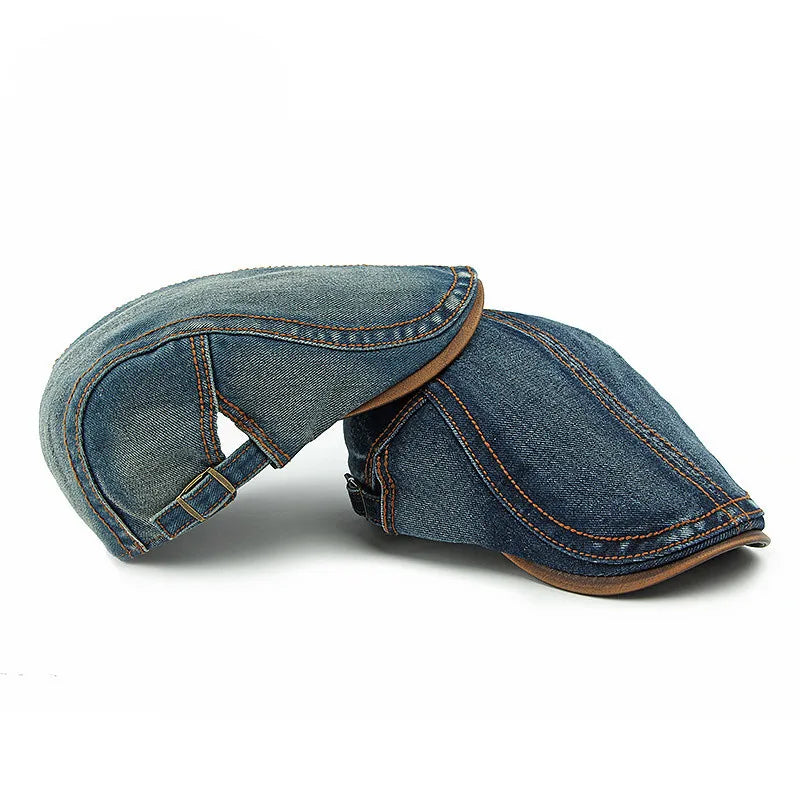 Harrison Denim Flat Cap
