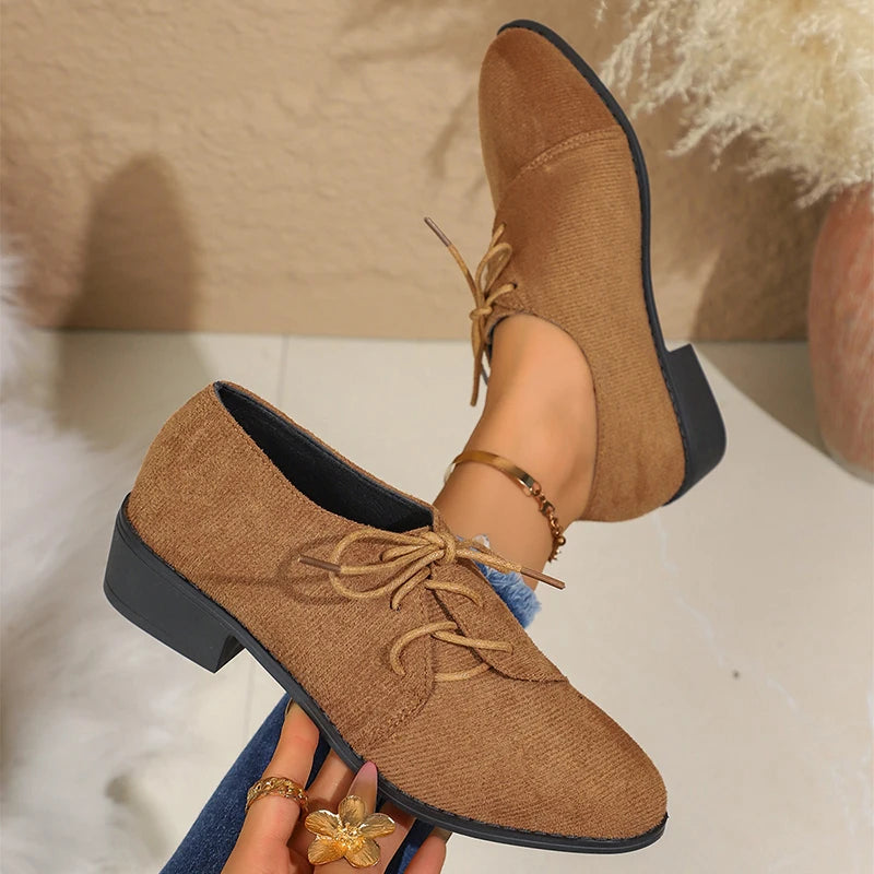 Rhea Double Suede Derby