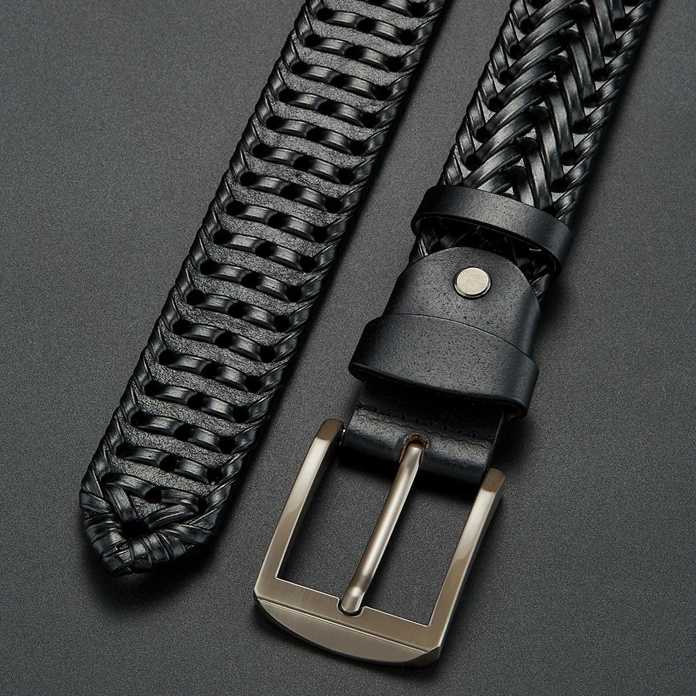 Braxton Braided Leather Belt
