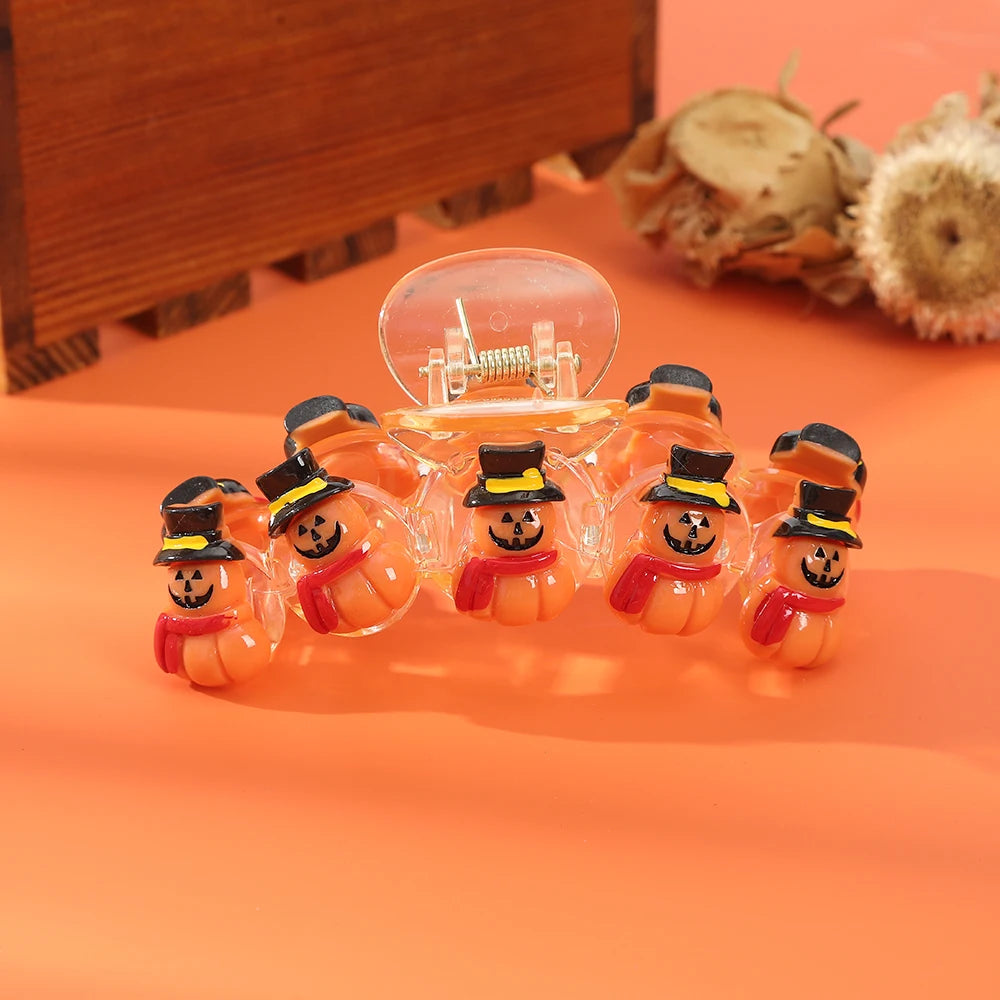 Halloween Pumpkins Hair Clip