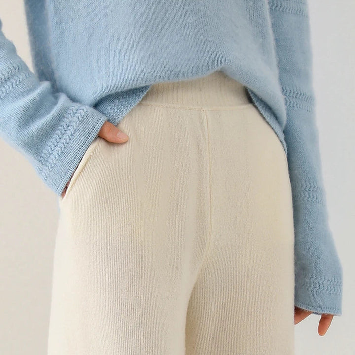 Women's Wide-Leg Merino Knit Pants