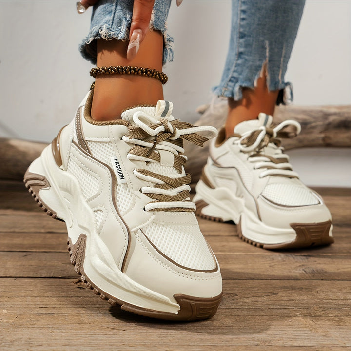 Women’s Colour Block Chunky Sole Sneakers