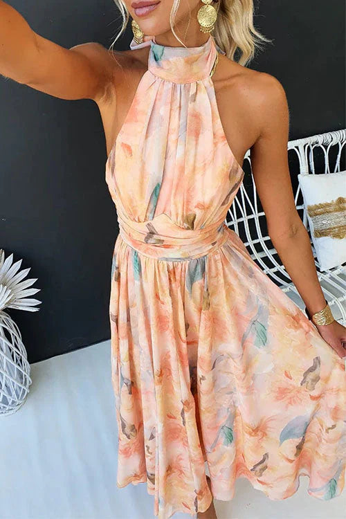 Sandra | Elegant Watercolour Maxi Dress for Summer 3