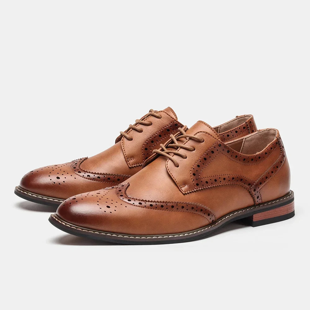 Alonzo Genuine Leather Brogues