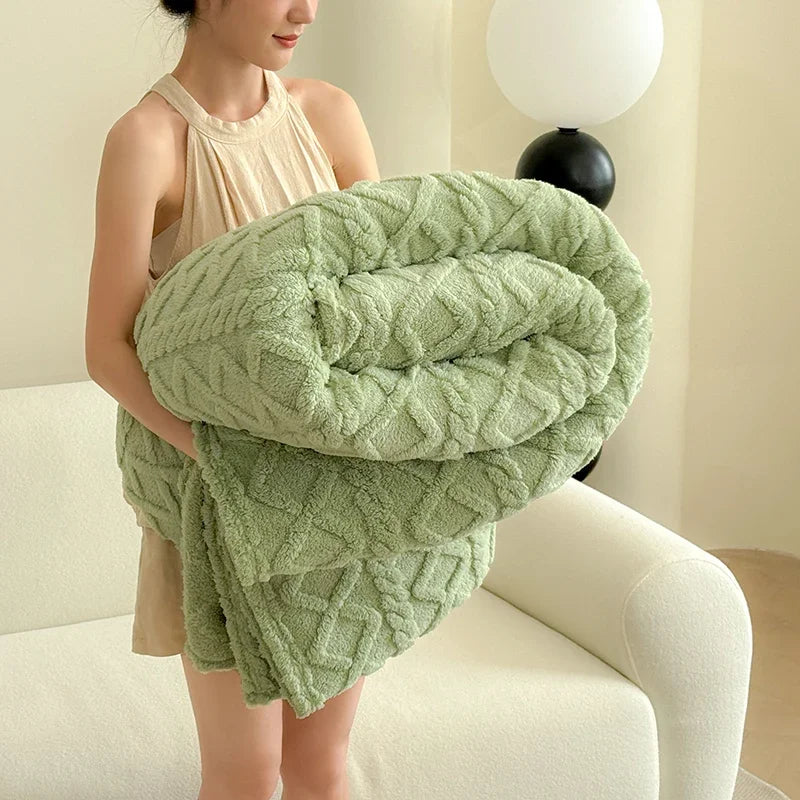 CloudSoft Coral Fleece Blanket