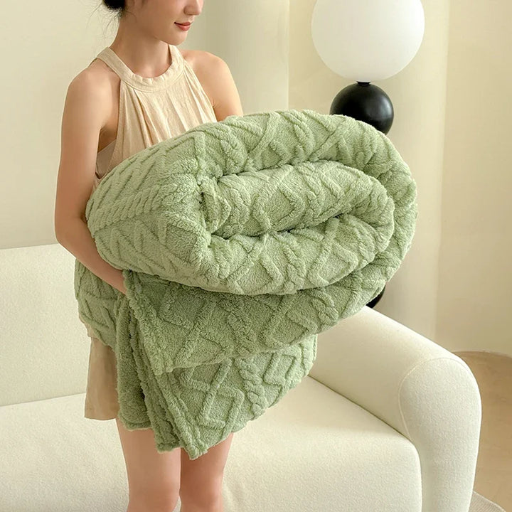 CloudSoft Coral Fleece Blanket