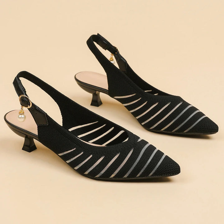 Paulina Pearl Slingback Heels