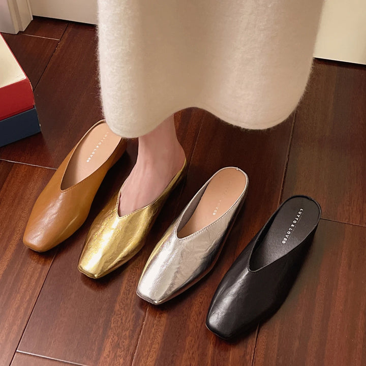 Arabella Pleather Mules