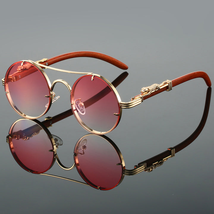 Round Vintage Sunglasses - Leolin