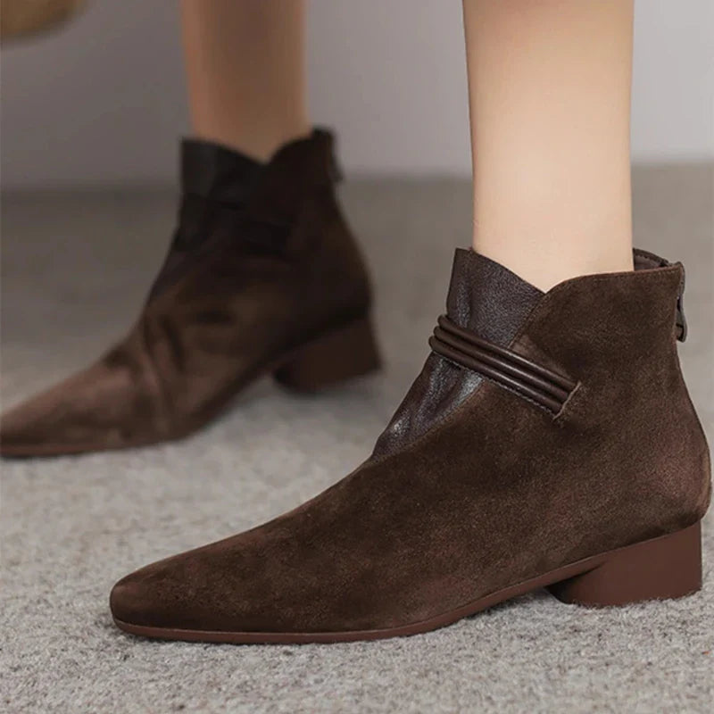 Women’s Suede Fur-Lined Ankle Boots