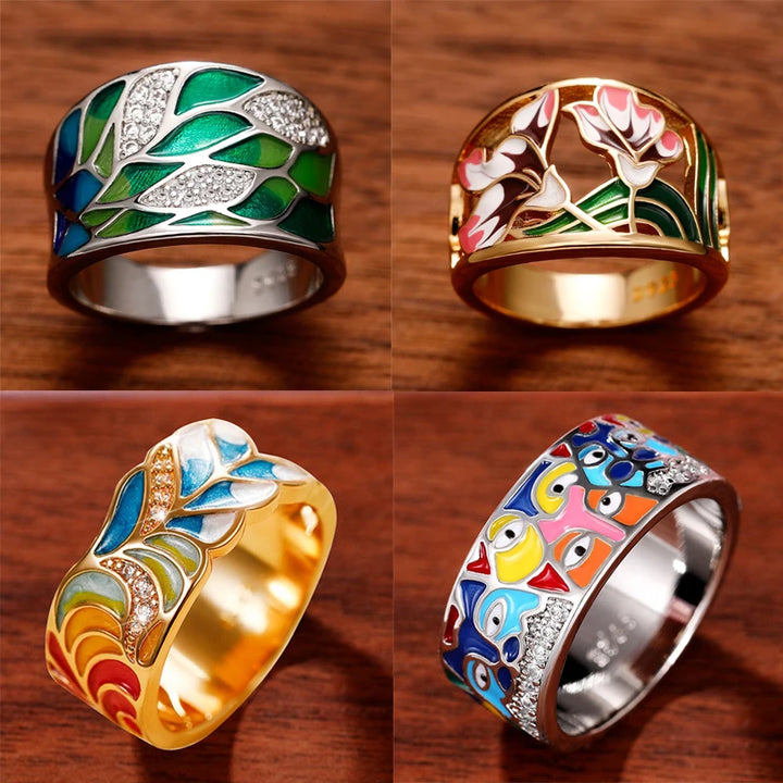 Florentine Art Rings