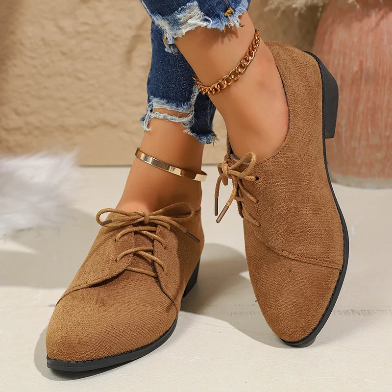 Rhea Double Suede Derby