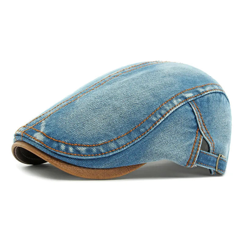 Harrison Denim Flat Cap