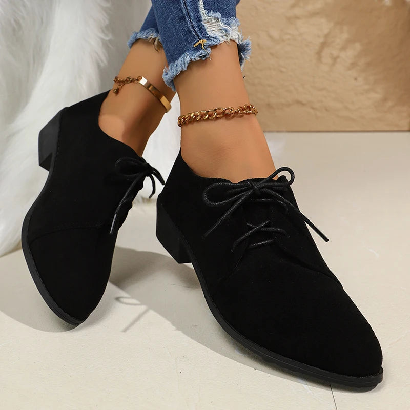 Rhea Double Suede Derby