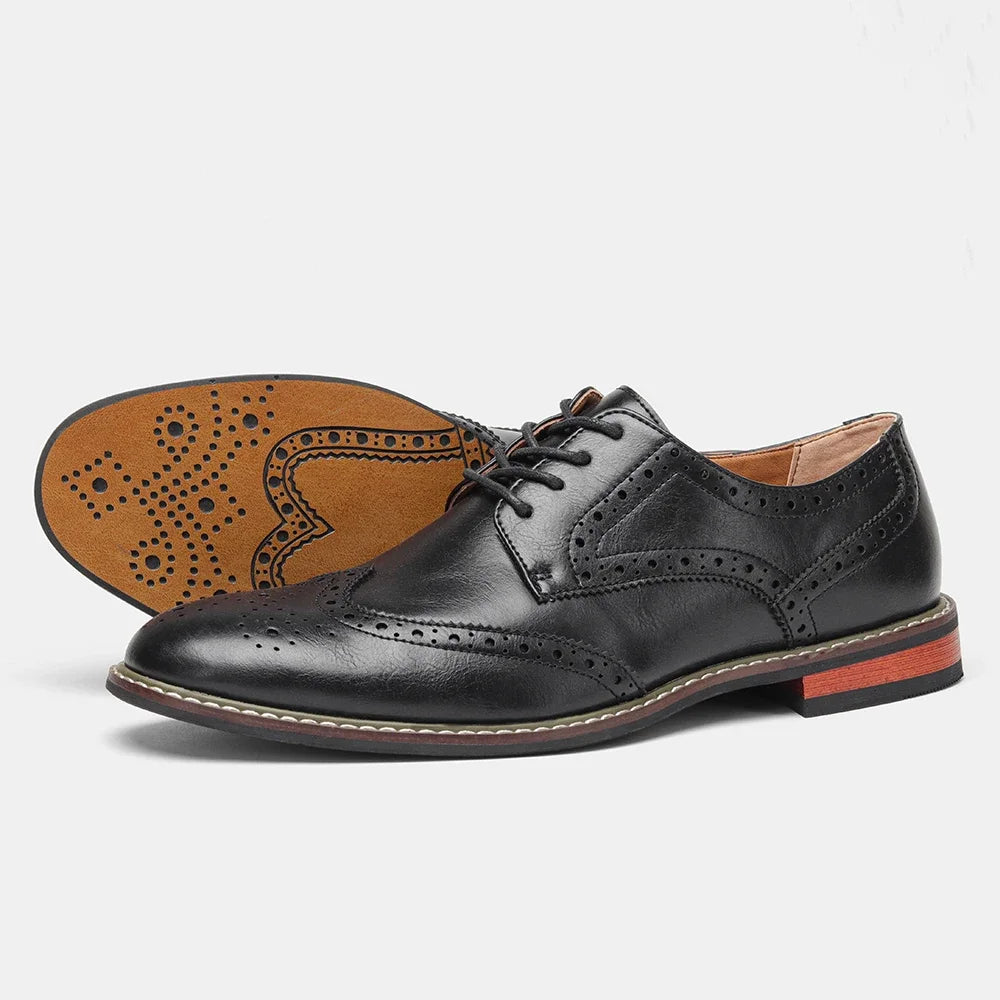 Alonzo Genuine Leather Brogues