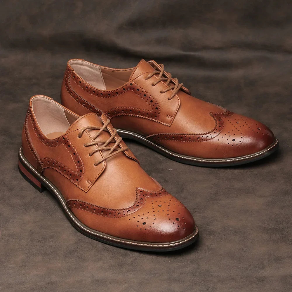 Alonzo Genuine Leather Brogues