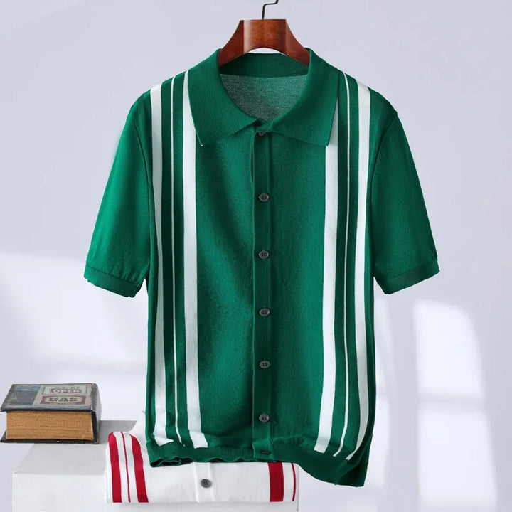 Santorini Stripe Polo