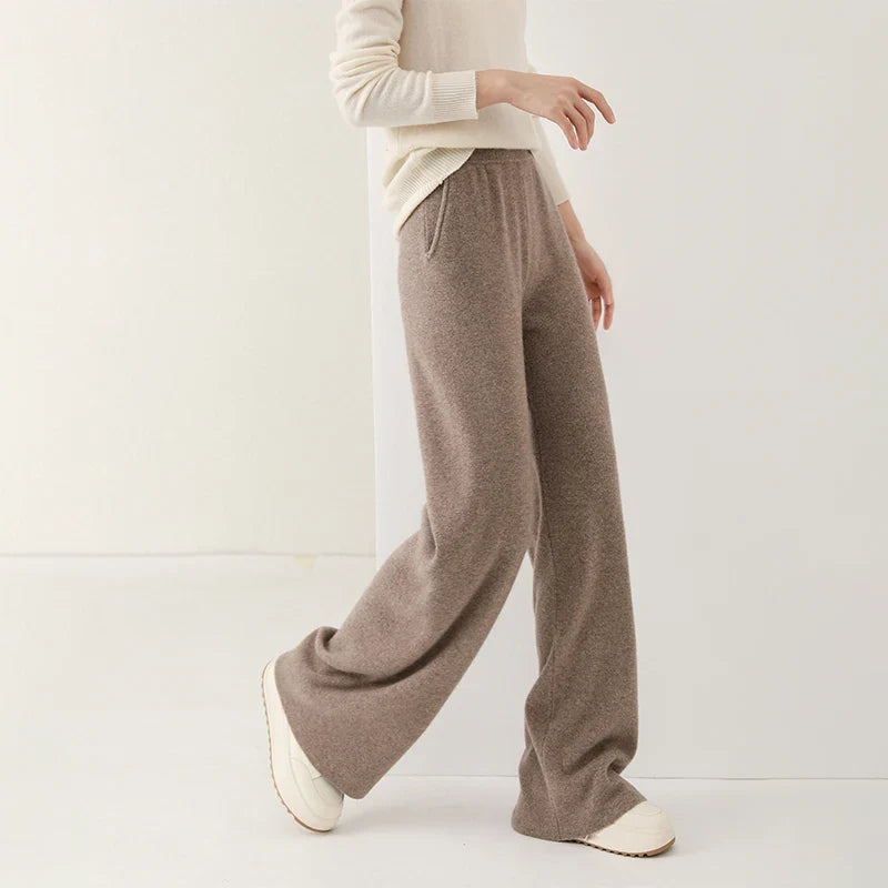 Women's Wide-Leg Merino Knit Pants