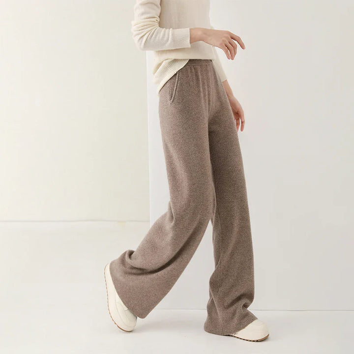 Women's Wide-Leg Merino Knit Pants