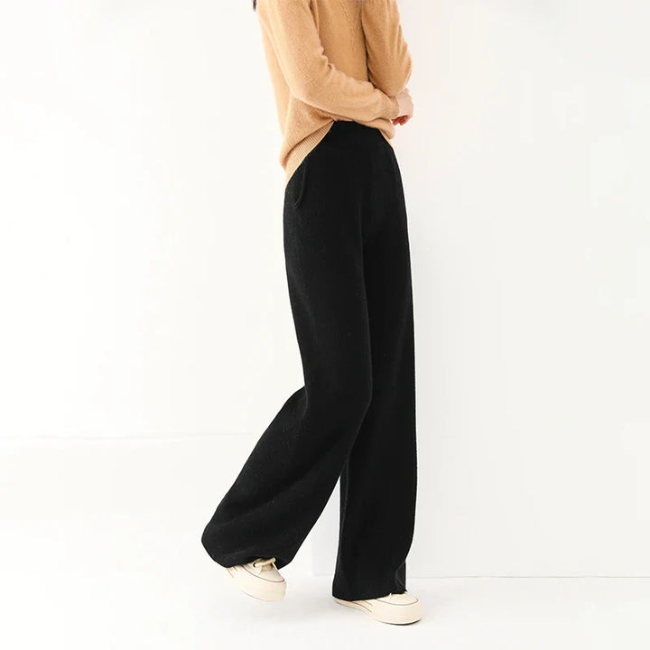 Women's Wide-Leg Merino Knit Pants