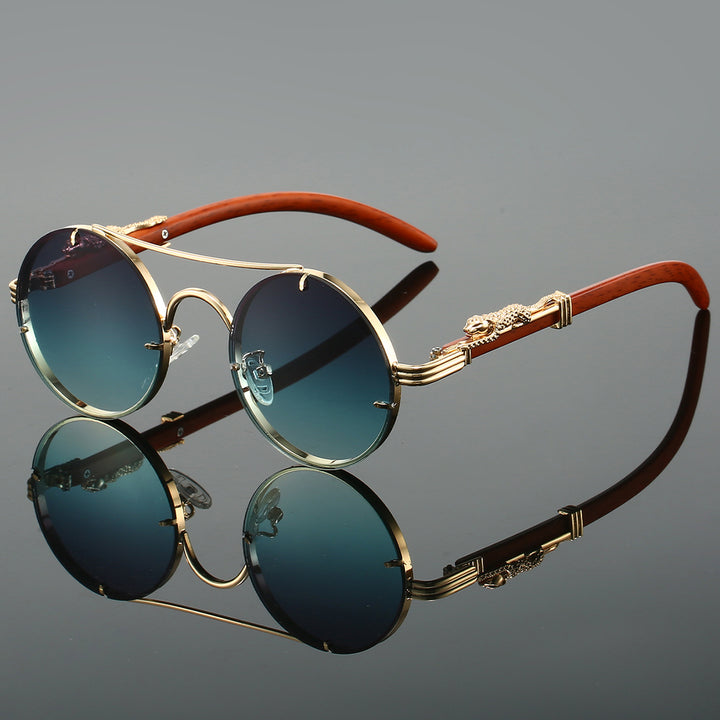 Round Vintage Sunglasses - Leolin