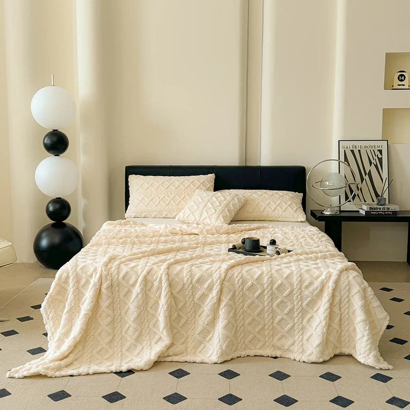 CloudSoft Coral Fleece Blanket