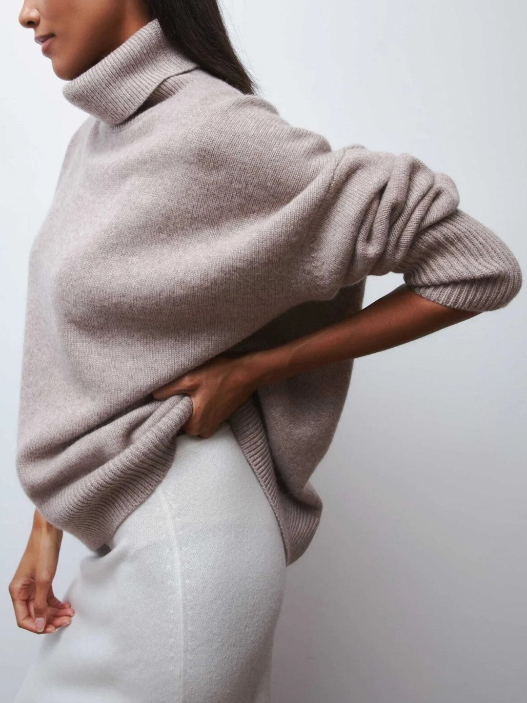 Women's Oversized Turtleneck Jumper
