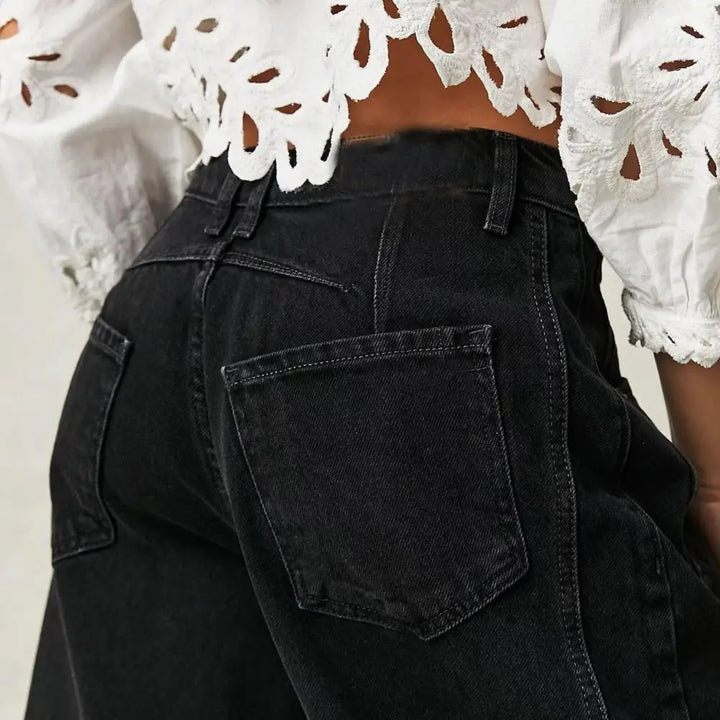 Women’s Low-Rise Barrel Denim Jeans