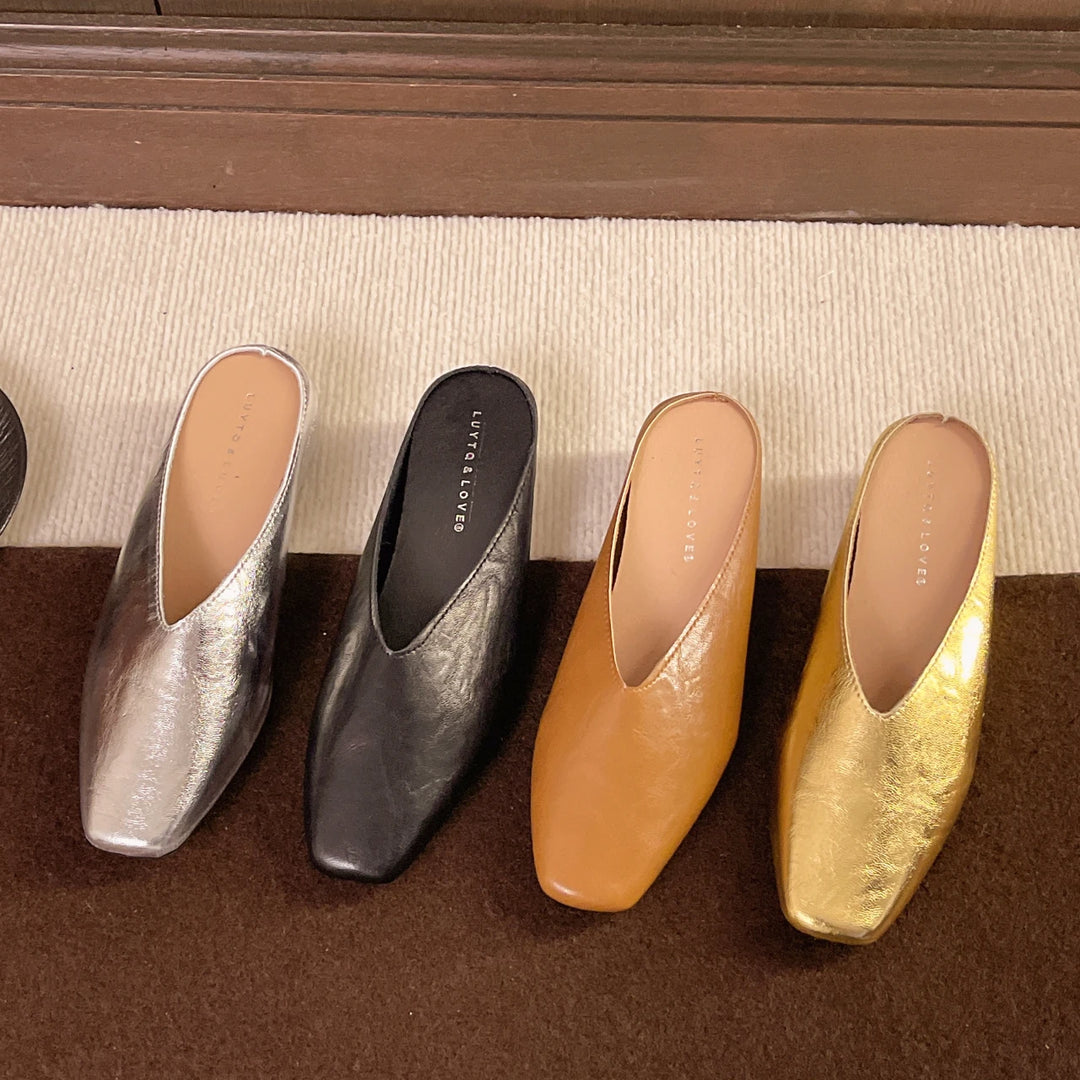 Arabella Pleather Mules