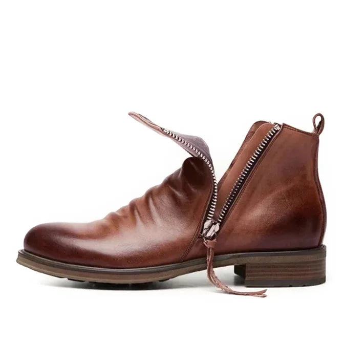 Men’s Genuine Leather Chelsea Ankle Boots