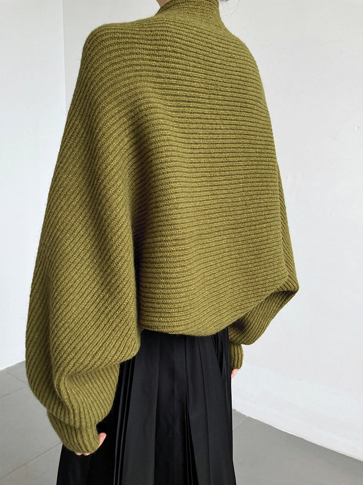 Women’s Ribbed Lantern Sleeve Bolero Shrug