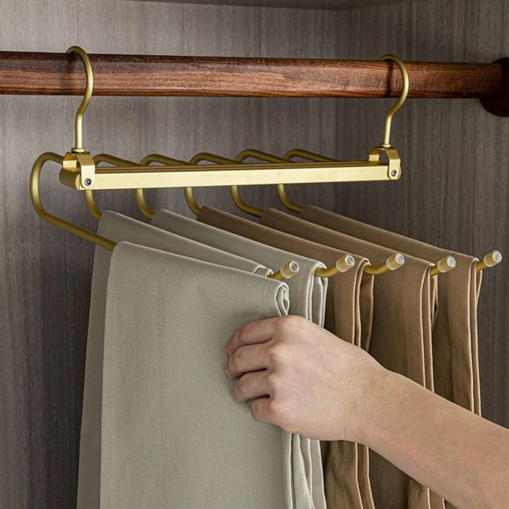Space-saving aluminum trouser hanger | Virelle Maison 0
