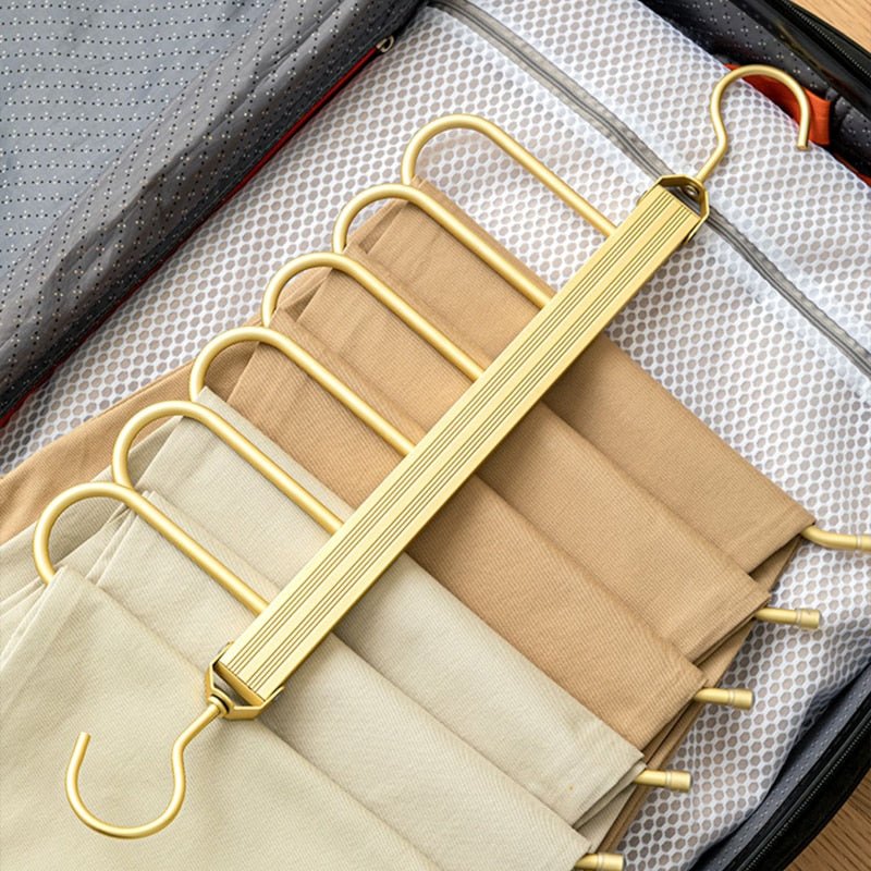 Space-saving aluminum trouser hanger | Virelle Maison 3
