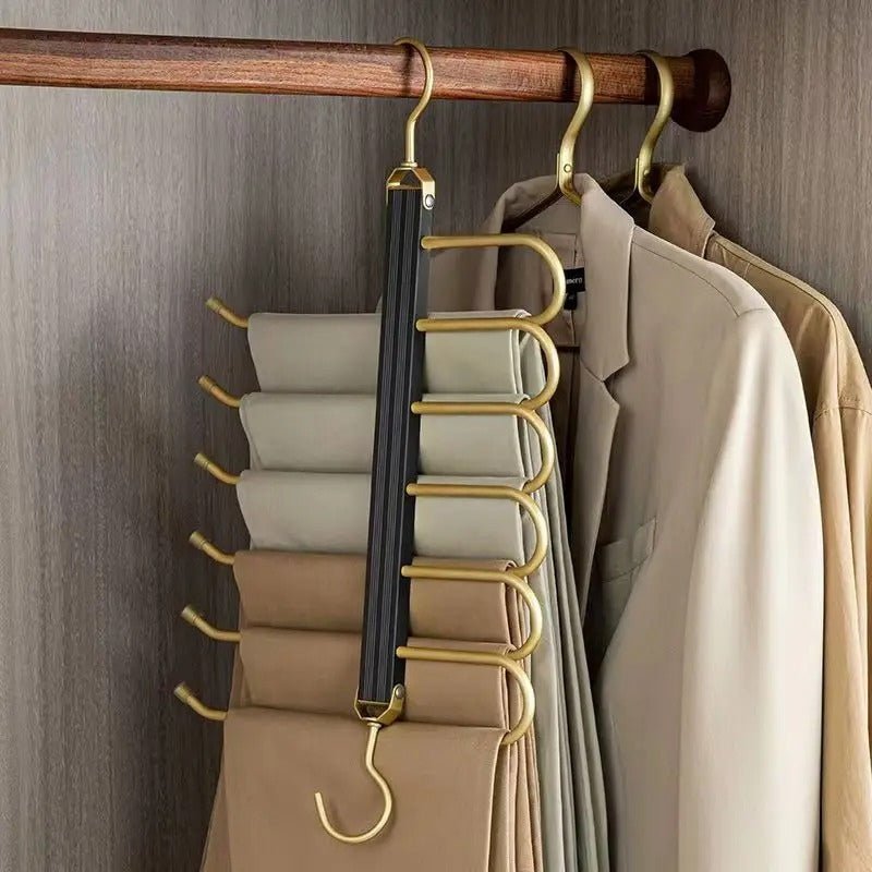 Space-saving aluminum trouser hanger | Virelle Maison 4