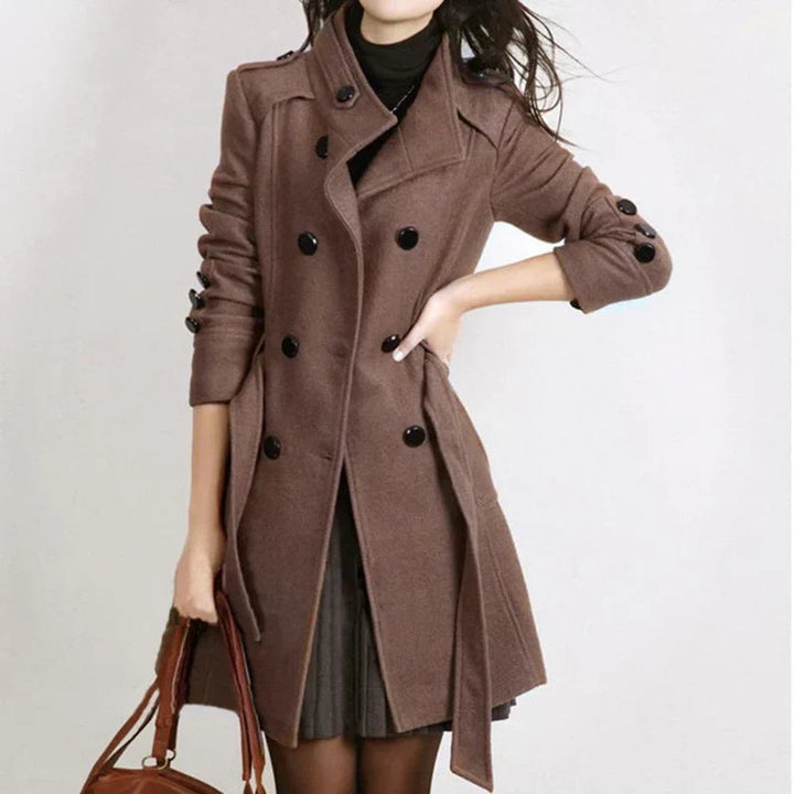 Women’s Cashmere Double Breasted Winter Trench Coat